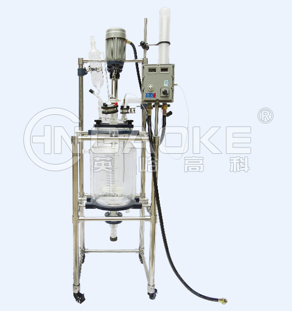 10-100L防爆型雙層玻璃反應釜